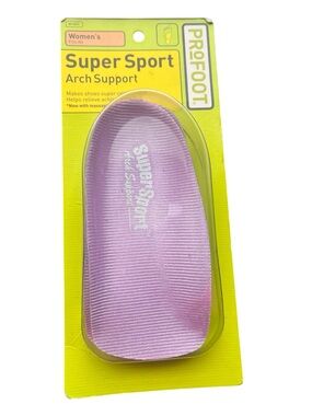Super Sport Women’s Arch Support Insole -púrpura NWOT. ,J35